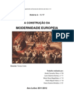 A Construção Da Modernidade Européia