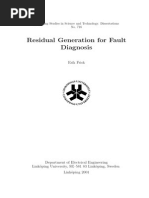 Residual Generation For Fault Diagnosis