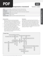 Components Crossword