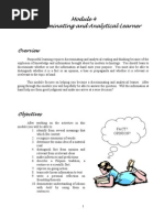 ENGLISH IV Unit 1 Module 4. A Discriminating and Analytical Learner