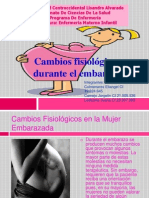 Cambios Fisiologicos en La Mujer Embarazada !!!