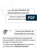 Calculo para Modulo de Elasticidad de Concreto