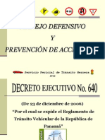 Charla Prevencion de Accidentes de Tránsito - 2012 (Actualizada)