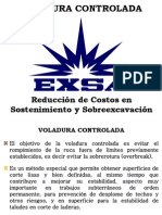 Voladura Controlada Reduccion Costos Sostenimiento y Sobre