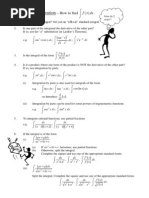 Methods of Integration