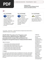 CM-PE-902 Procedure For Progress and Performance Measurement