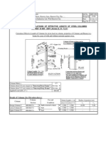 Calculations of Effective Length of Steel Columns: AS PER IS 800: 2007 (Annex D, Cl. 7.2.2)