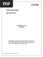 Post Exam Guide May 2001 Exam: Business Law (FBLW)