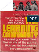 The Learning Community: The Story of A Successful Mini-School