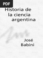 Babini Jose - Historia de La Ciencia Argentina (PDF)