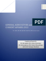 General Agriculture and Current Affairs-2013