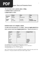 SingularPluralandPossessive Nouns
