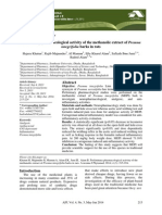 Preliminary Pharmacological Activity of The Methanolic Extract of Premna