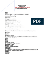 Study Questions For Immunology