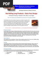 Hot Rolling Long Products + Basic Pass Design: OLL Esigns Nternational