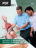 Bachelor of Medicine and Bachelor of Surgery (MB BS)