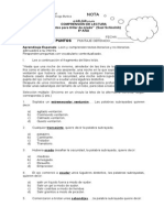 EVALUACIÓN Cuentos para Tiritar de Miedo 5º