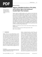 Regimes of Multiple Emulsions of W /O/W and O /W/O Type in The Continuous Couette-Taylor Flow Contactor