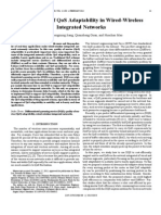 Provisioning of Qos Adaptability in Wired-Wireless Integrated Networks