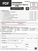 Federal Investigation Agency (FIA) : Recruitment Test For Constable / Driver (BS-05)