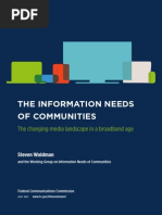 LOW The Information Needs of Communities