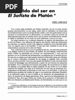 Aubenque, Pierre - El Sentido Del Ser en El Sofista de Platon