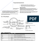 Installation Instructions For 3-3/8" Programmable Speedometer Before You Start