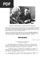 Alien NON-Disclosure Document - Dr. J. Robert Oppenheimer and Professor Albert Einstein