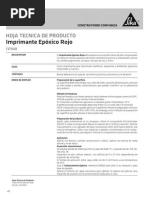 Ficha Imprimante Epóxico Rojo PDF