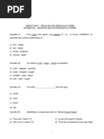 Exercícios Sobre Simple Past