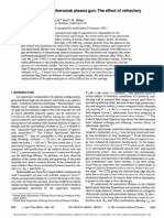 Characterization of A Spheromak Plasma Gun: The Effect of Refractory Electrode Coatings