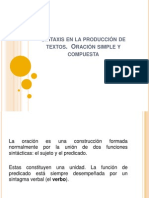 Sintaxis de La Produccion de Textos