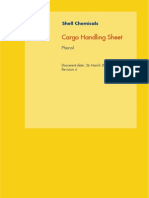 Phenol Cargo Handling Sheet