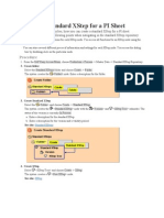 Creating A Standard XStep For A PI Sheet