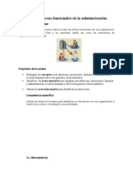 Las Áreas Funcionales de La Administración