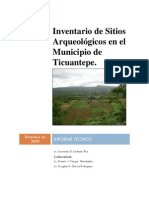 Inventario de Sitios Arqueológicos Ticuantepe