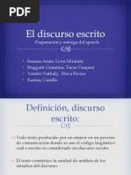 El Discurso Escrito