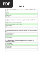 Quantitative Methods of Economics MCQ'S