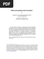 Bilateral Bargaining With Externalities: Catherine C. de Fontenay and Joshua S. Gans