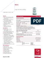 Datasheet LS14250 Lithium Batery (Li-SOCl2)