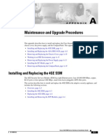 Maintenance and Upgrade Procedures: Installing and Replacing The 4GE SSM