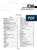 Nissan Sentra Service Manual Section Engine Mechanical