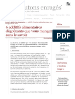 6 Additifs Alimentaires Dégoûtants Que Vous Mangez Sans Le Savoir - Les Moutons Enragés