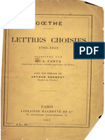 Goethe - Lettres Choisies