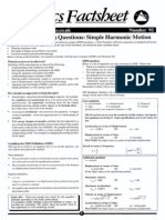 Oscillations (Physics Factsheet)