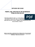 Caso Práctico - Formulación Estudio de Preinversión