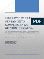 Liderazgo para El Pensamiento Complejo en La Gestión Educativa