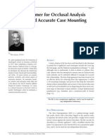 Deprogrammer For Occlusal Analysis