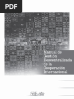 Manual de Gestión Descentralizada de La Cooperación Internacional