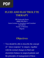 Fluid and Electrolyte Therapy